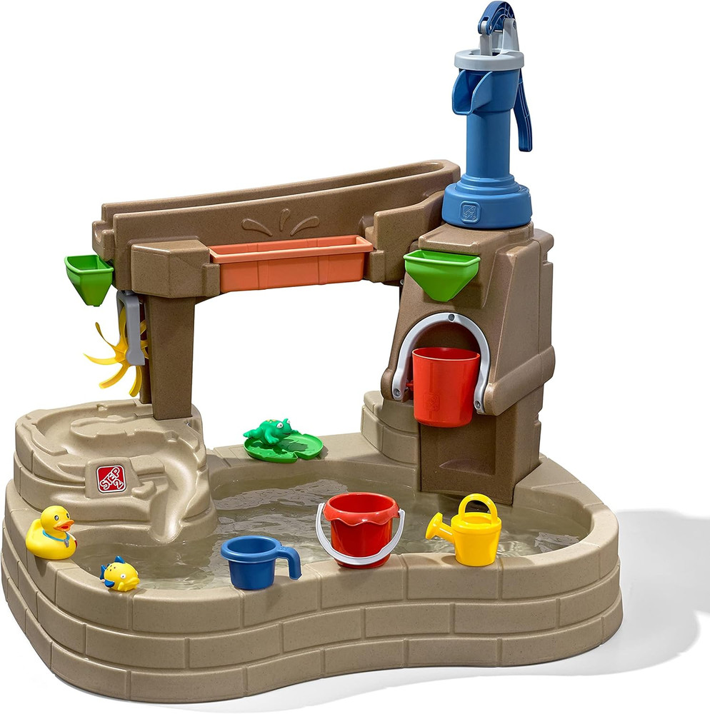 Step 2 Pump & Splash Discovery Pond Water Table, Kids Water Sensory Activity Poo