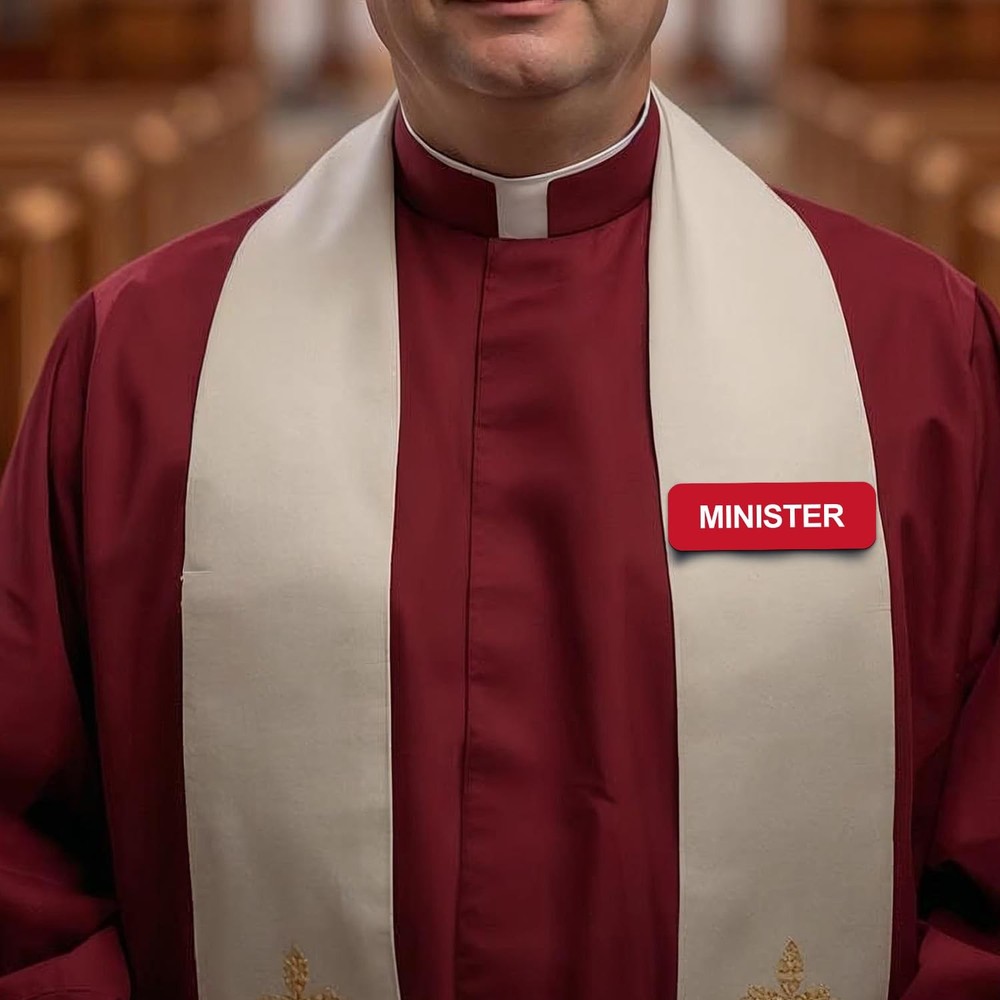 Minister 1 x 3" Name Tag