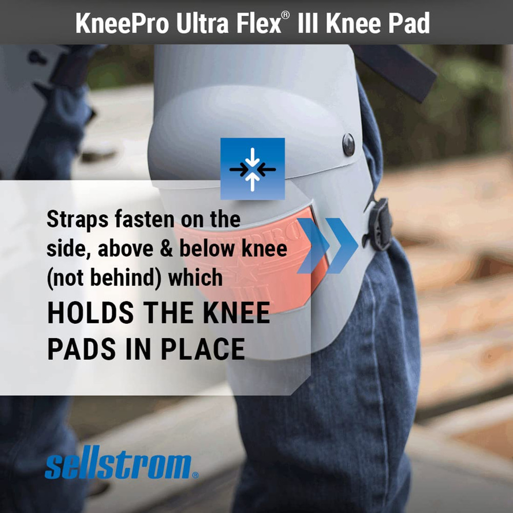 Ultra Flex KneePro Knee Pads - Heavy Duty, Adjustable & Ergonomic
