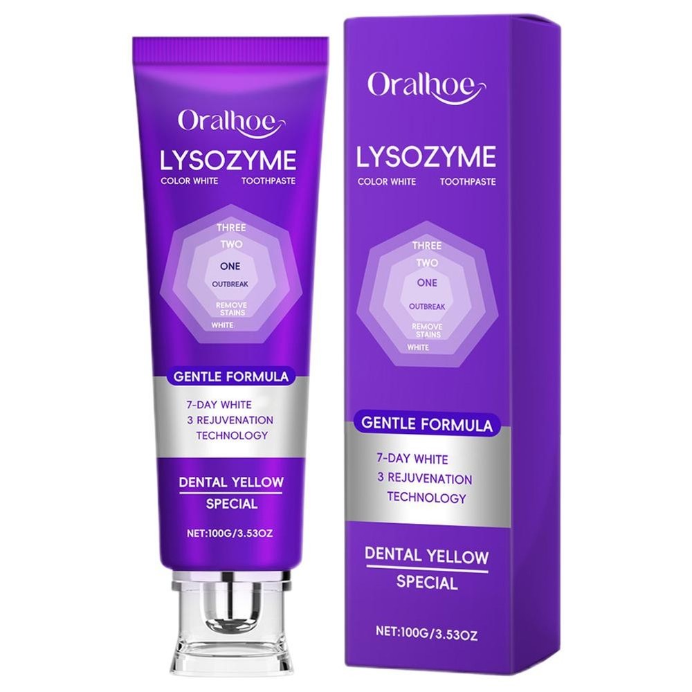 Lysozyme Whitening Toothpaste, 2026 Colour Correcting Purple Toothpaste Hot