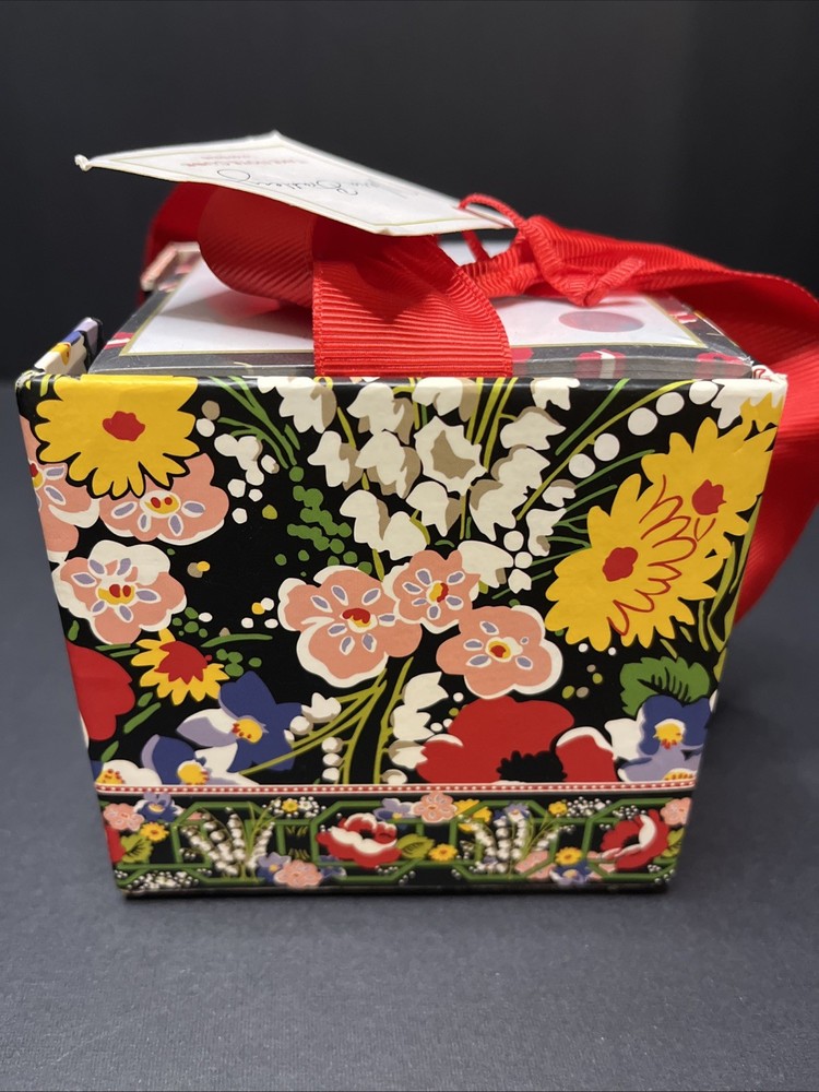 Vera Bradley NWT Take Note Cube Note Paper Poppy Fields Rare Print Notes Sealed