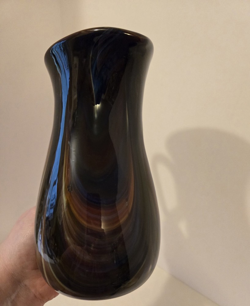 Hand Made Blown Art Glass Pitcher Signed