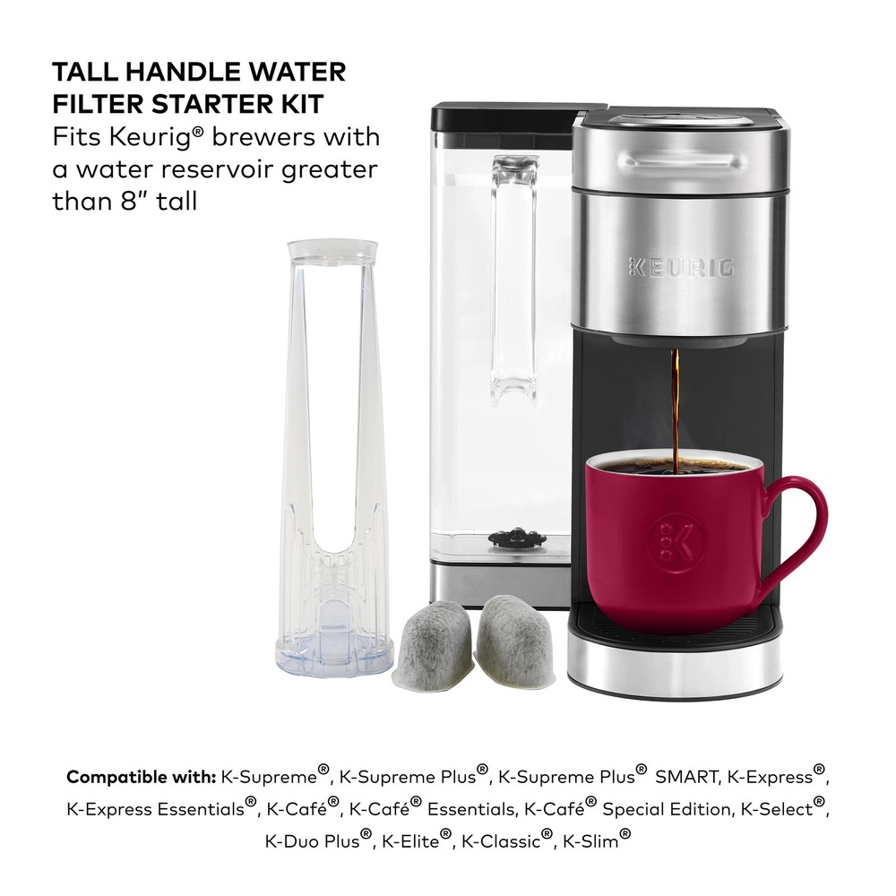 High-powered coffee maker filter and 2 water filter cartridges