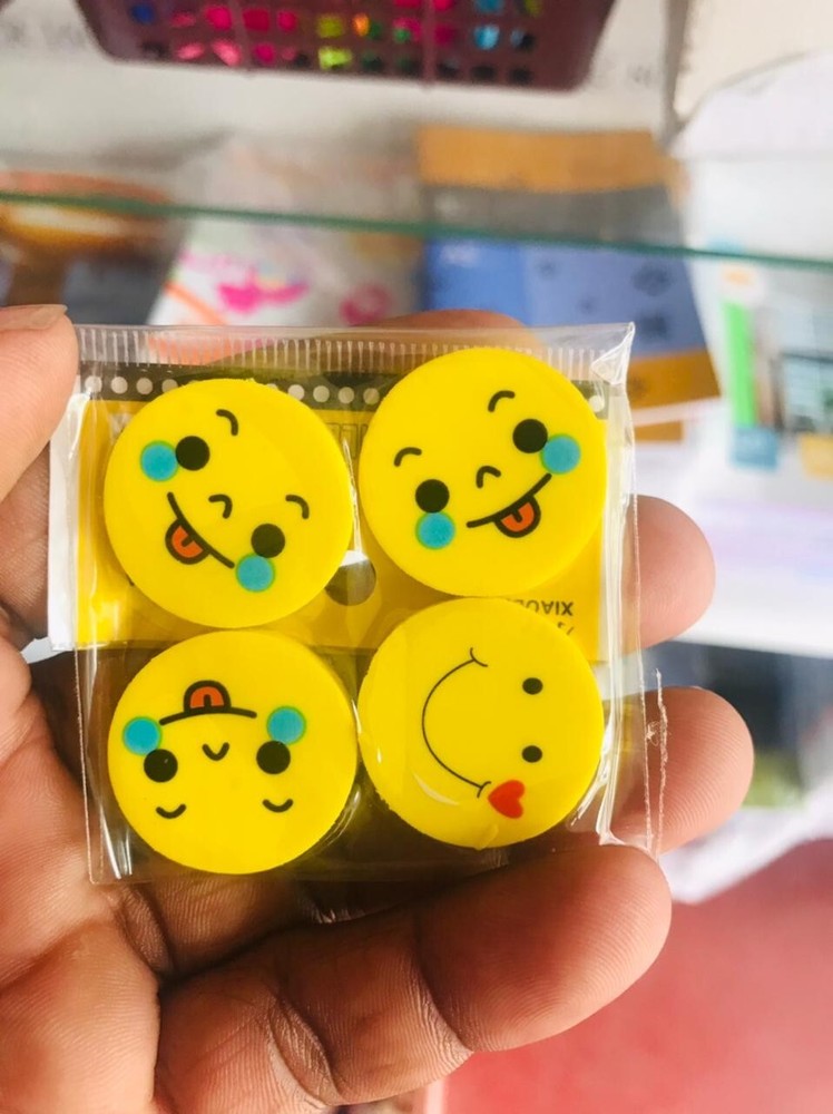 love smile Pencil Erasers 4 for rubber