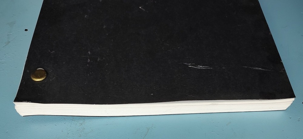 Vintage Film Script For Thunder Cave By Roland Smith And Hunter Clarke Based On