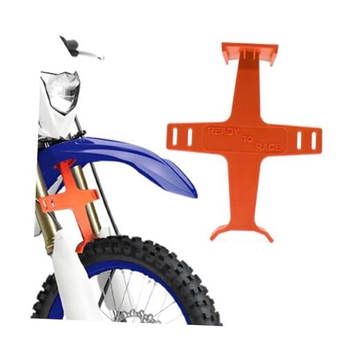 Motorcycle Suspension Fork Support Guard Transportation Protector, Orange