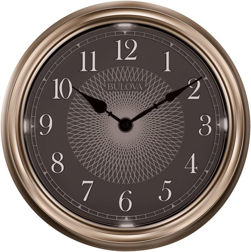 C4826 Light Time Wall Clock, Champagne