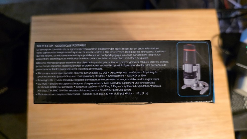 CELESTRON - HANDHELD DIGITAL MICROSCOPE (2011, Celestron)