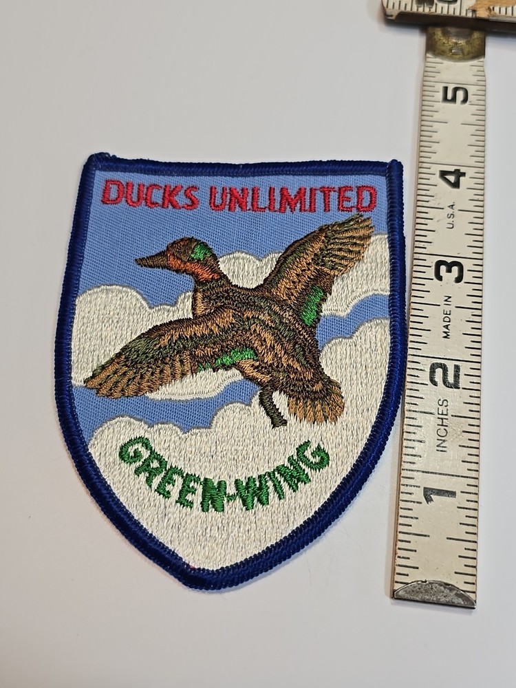 Ducks Unlimited Sew-On Patch Green-Wing