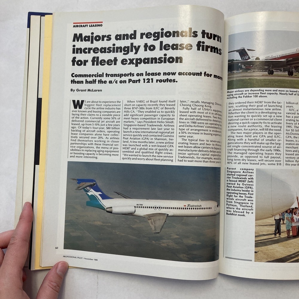 Professional Pilot - November 1989 Issue