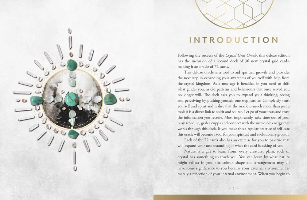 Crystal Grid Oracle Cards Deck Deluxe Edition Rockpool Publishing