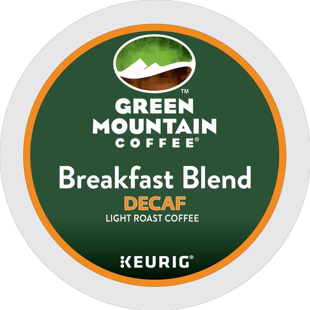Green Mountain Coffee Decaf Light Roast Breakfast Blend, K-Cup Portion Pack for