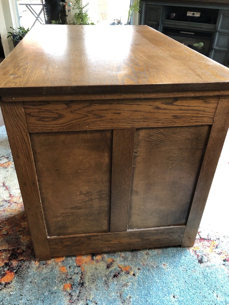 Antique Tiger Oak Desk