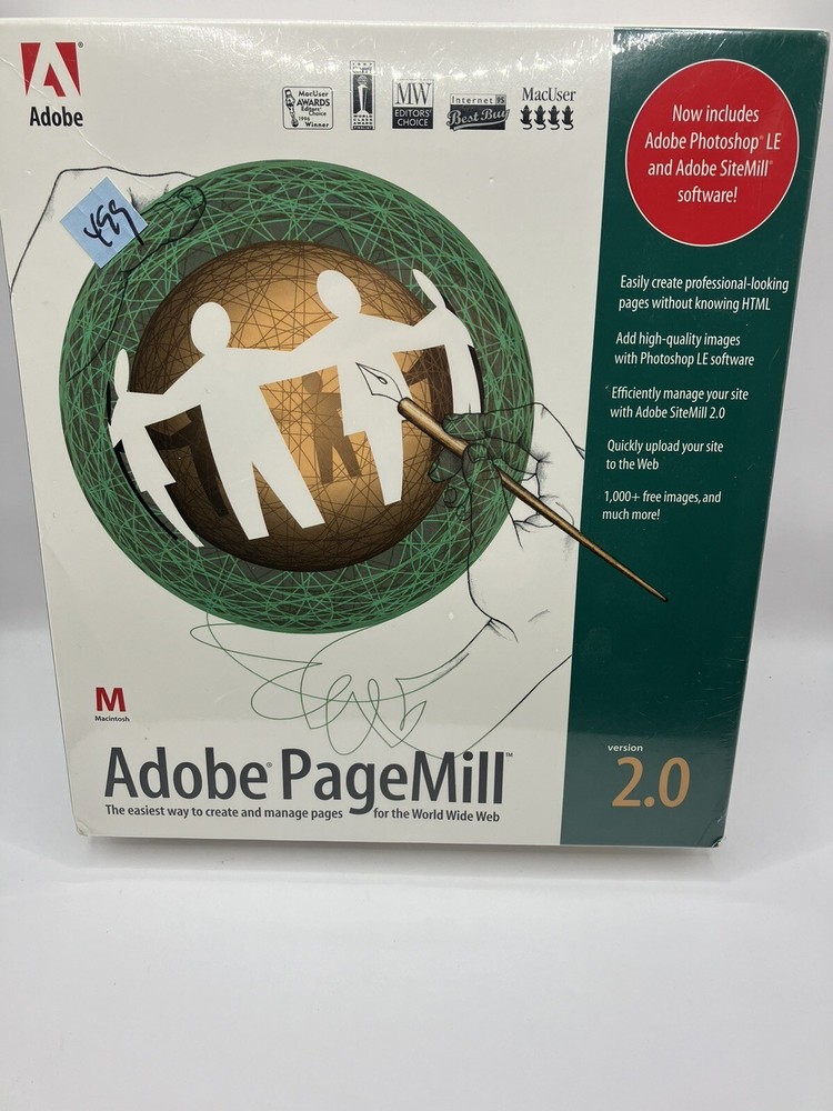 Adobe Pagemill Version 2.0 for Mac SEALED