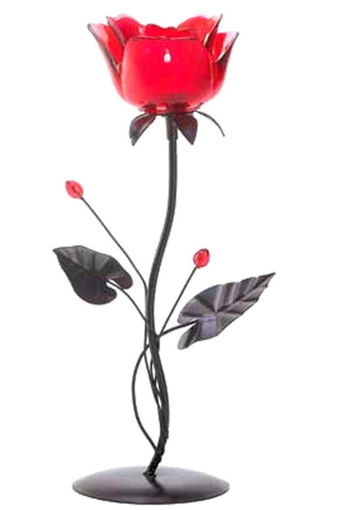 ROMANTIC!,,,RUBY ROSE LOVE VOTIVE CANDLE HOLDER ** NIB