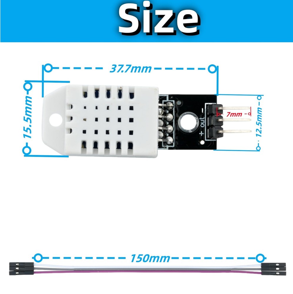 3 PCS DHT22 Digital Temperature Humidity Sensor AM2302 Module Arduino DIY