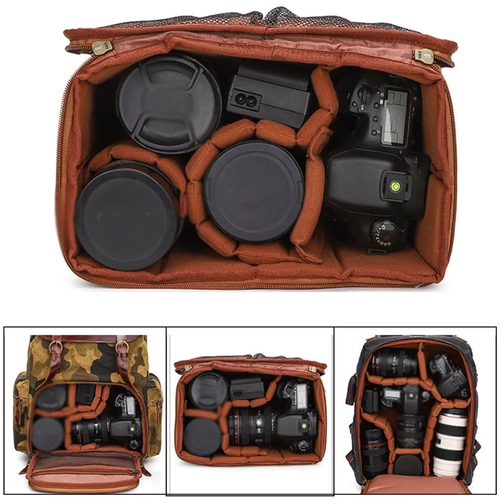 4PCS Camera Bag Case Camera Lens Insert Partition Divider Protection Pad