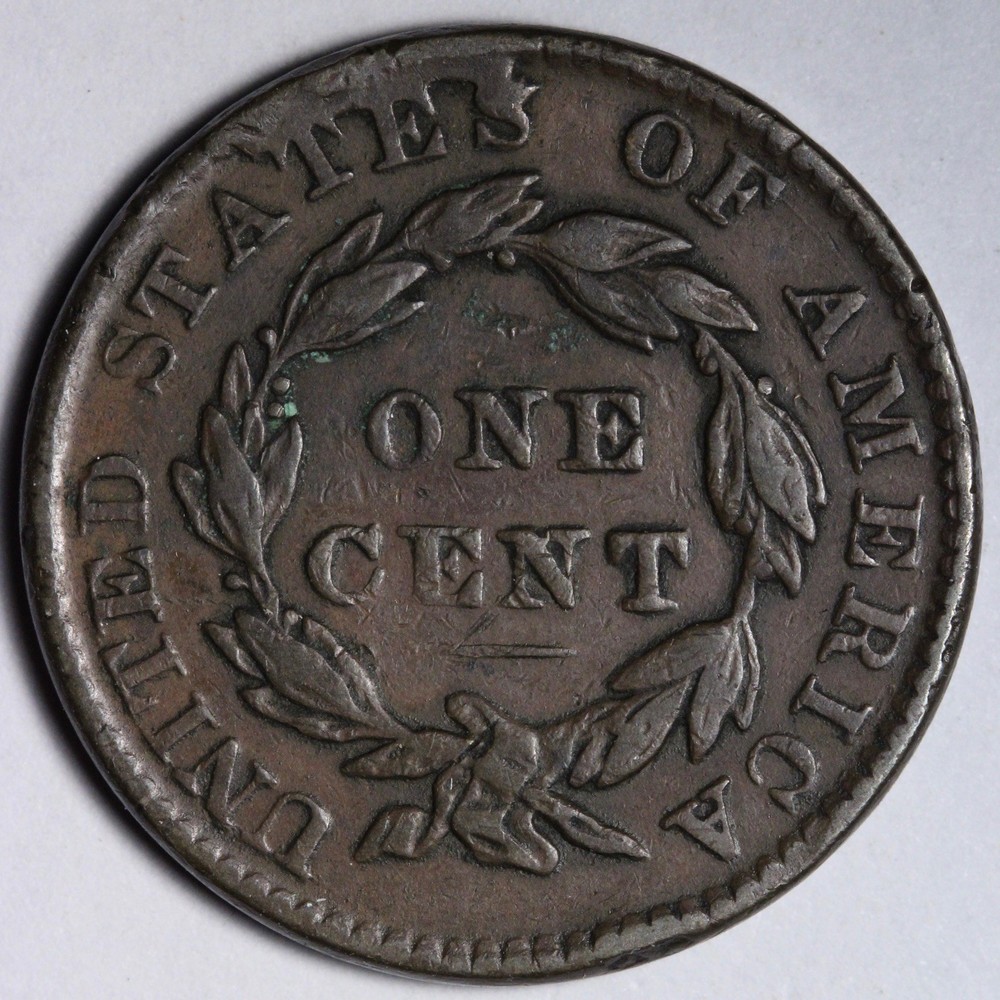 1831 Coronet Head Large Cent VF E106 WZNM