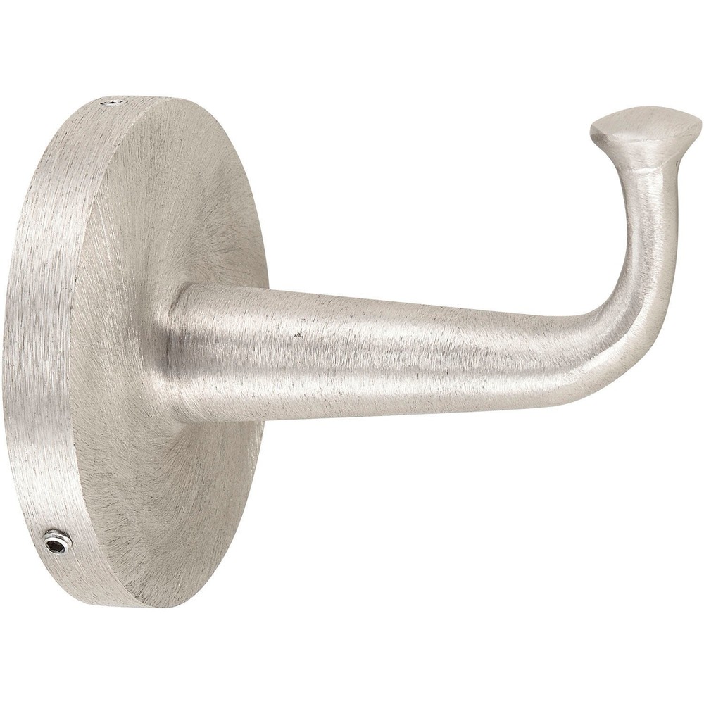 Interion Single Clothes Hook Silver
