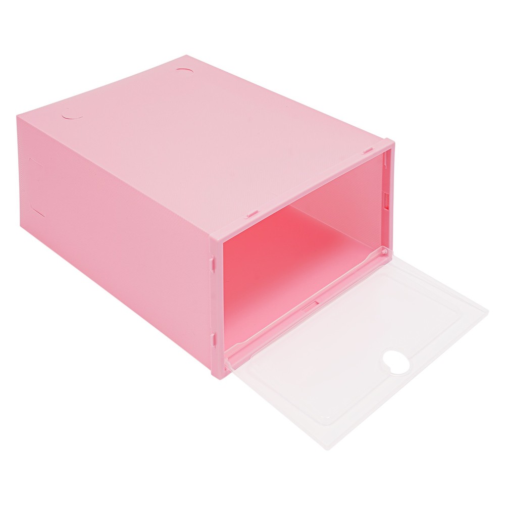 24-Pack Clear Lid Shoe Storage Boxes – Stackable & Space-Saving Solution