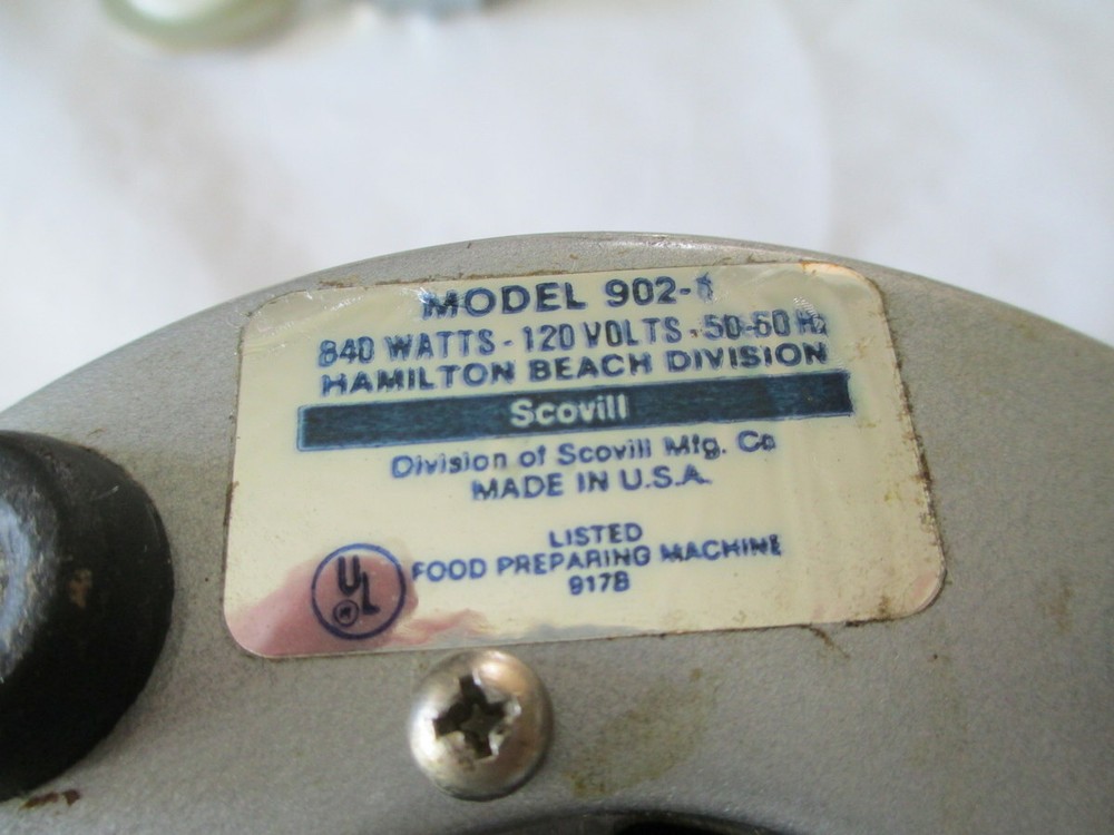 Hamilton Beach model 902 bar mixer motor base