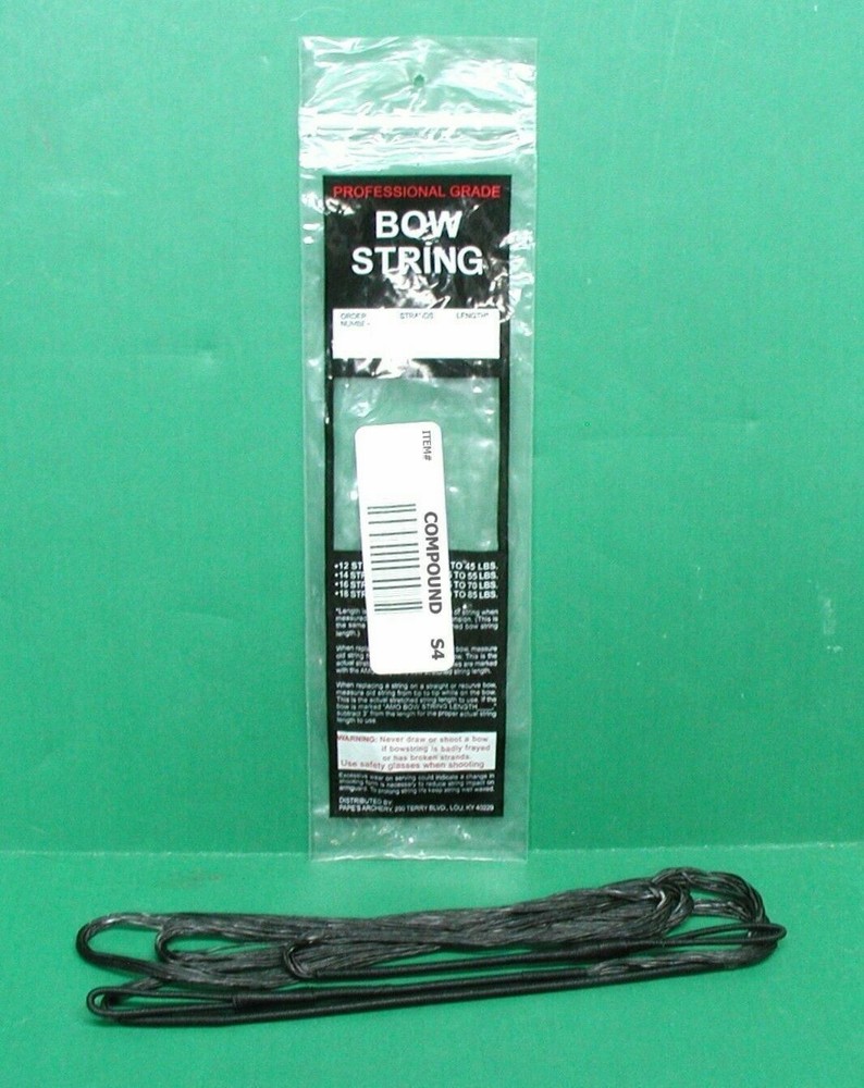 New Papes Professional Grade Compound Bow Replacement String - 60" 18 Strand S4