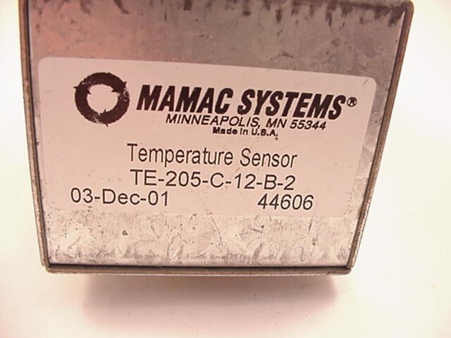 Mamac Systems 6" Immersion Sensor TE-205-C-12-B-2-B Ships Same Day