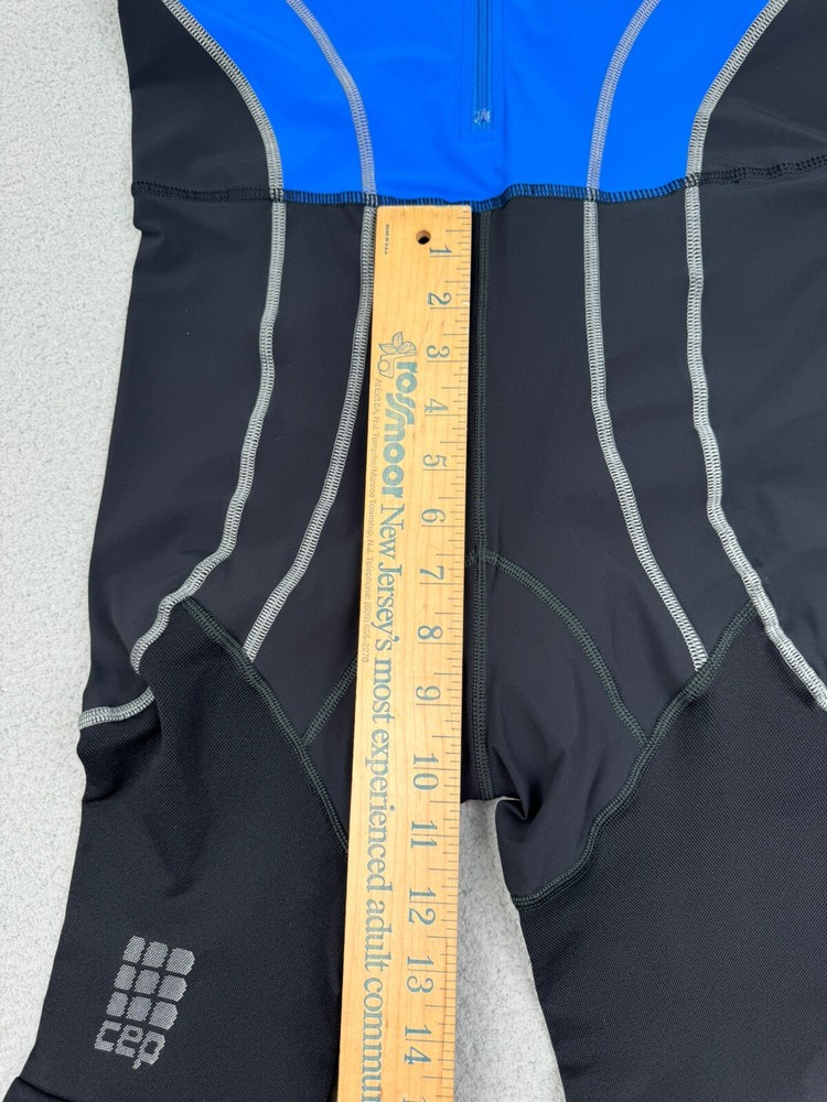CEP Compression Triathlon Skinsuit Suit Men Size 3 Medium Blue Black NWT