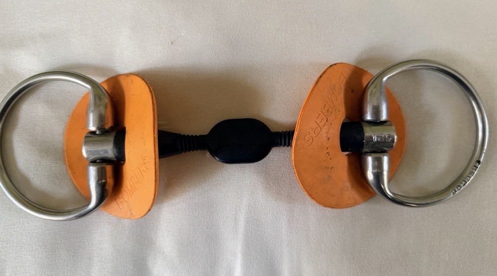 Bombers Bits Eggbutt Moulded Preferred Contact Bit 125mm with Orange bit Guards