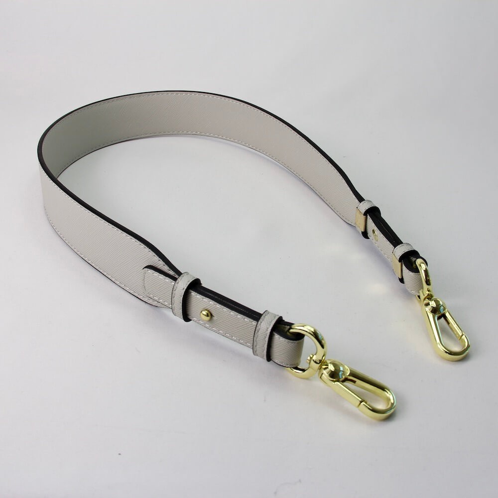 Leather Studded Strap (Light Gray) - Free Shipping