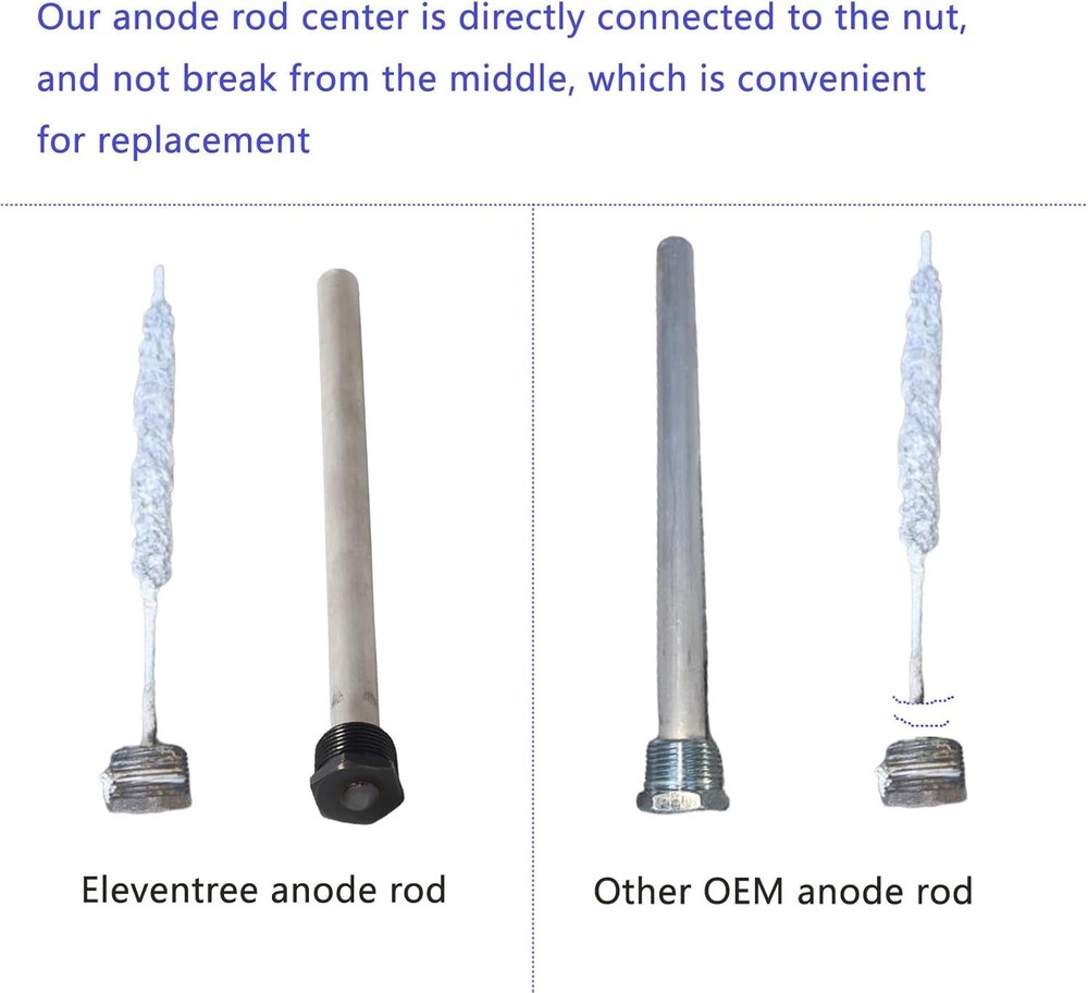 2 Pack RV Water Heater Anode Rods, Anode rod for RV hot water heaters,Replace...