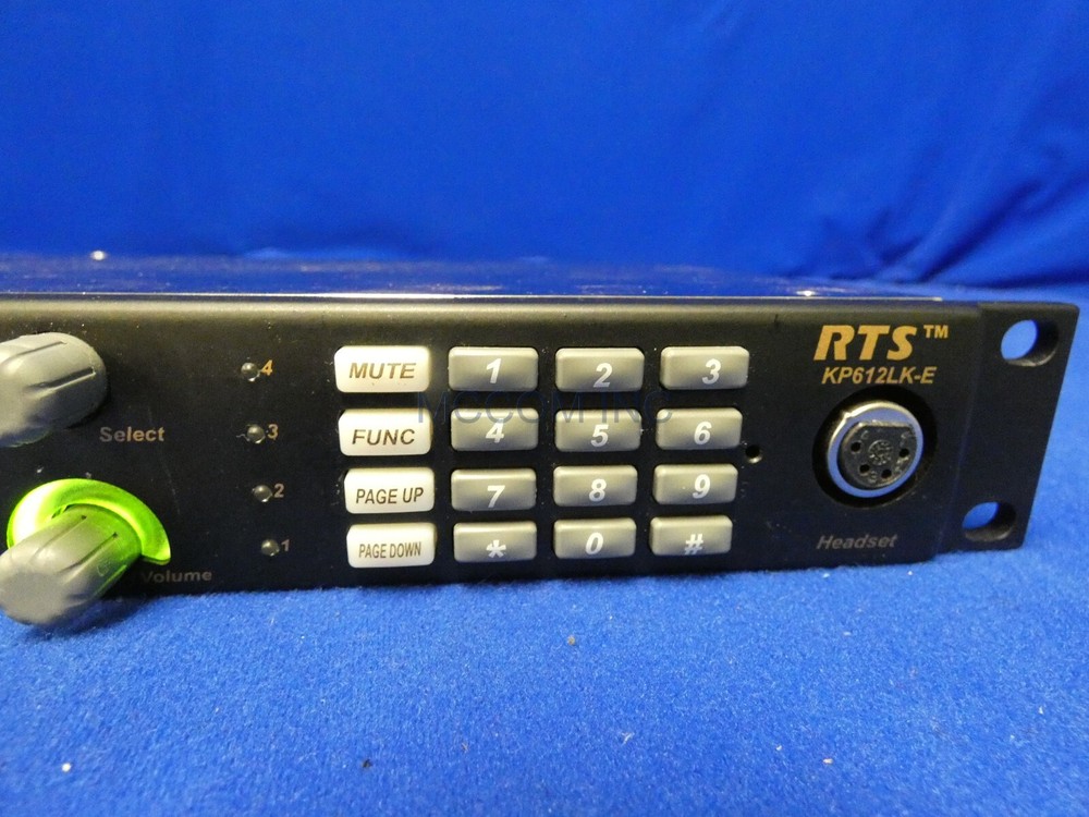RTS KP-612LK-E Black 12 Position Lever Intercom Key Panel