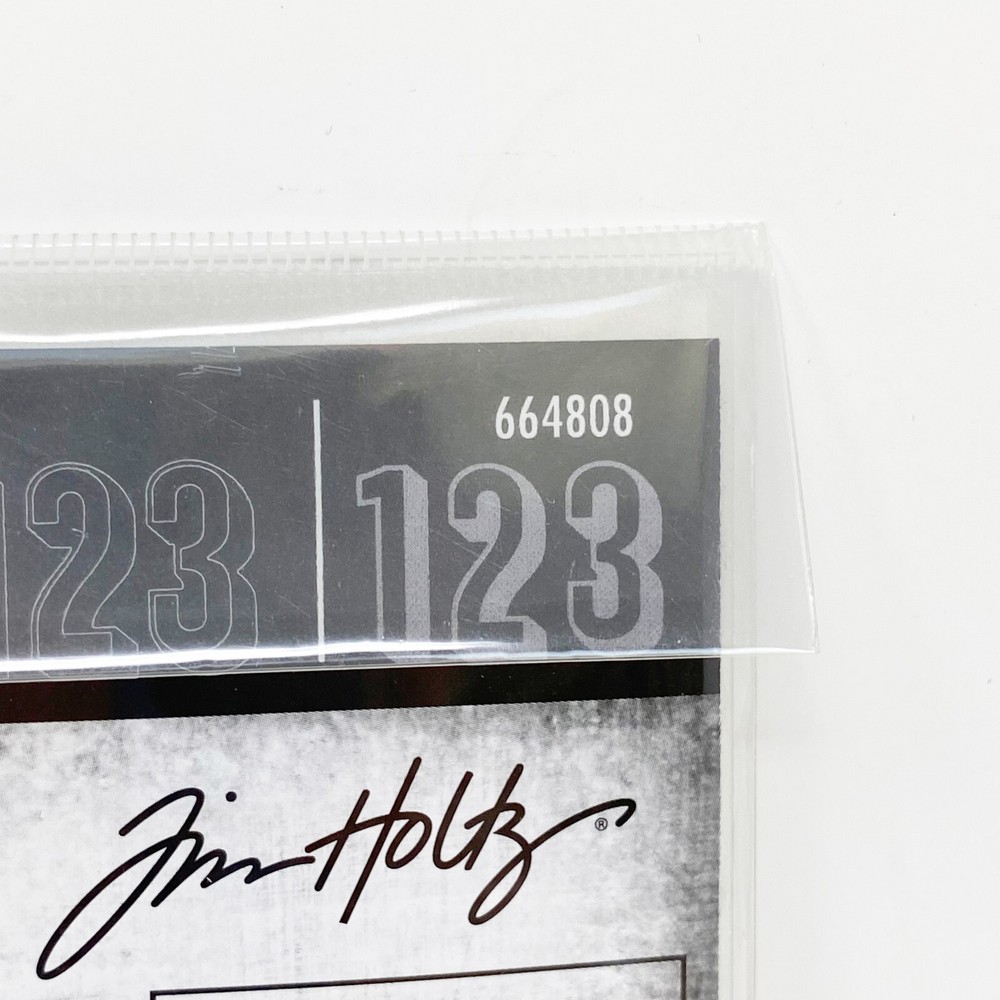 Sizzix Thinlits Tim Holtz Alphanumeric Shadow Numbers Cutting Dies 664808 New