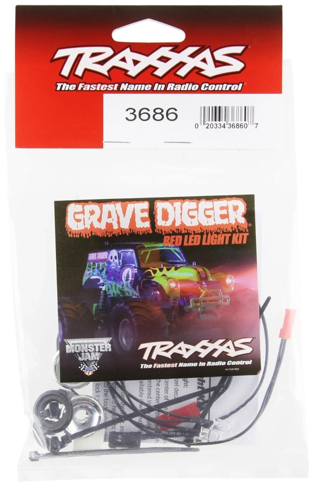 Traxxas 3686 Grave Digger Headlight Light Kit