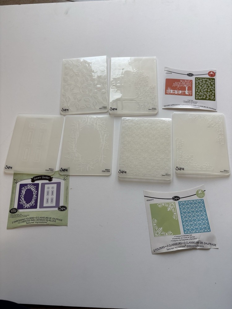 Embossing Folder LOT of 42 Darice Cuttlebug Sizzix Spellbinders 3D Gemini