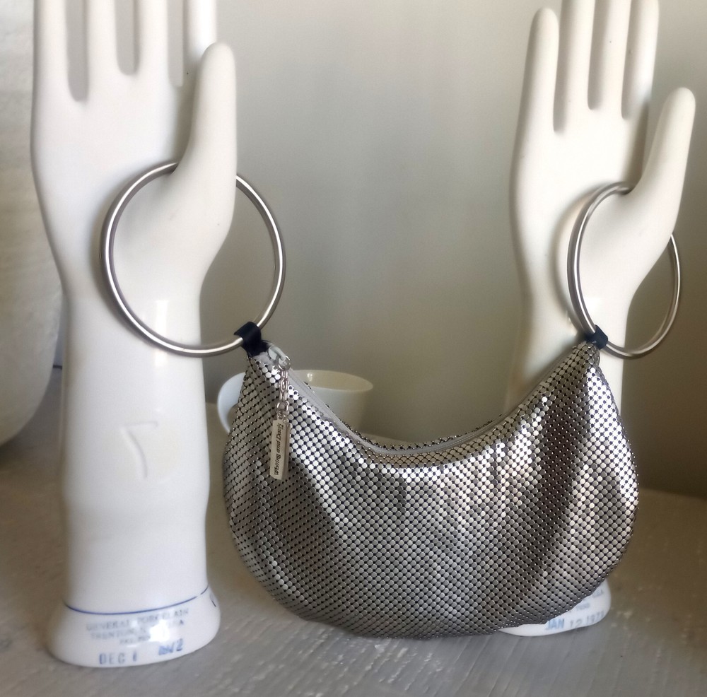 Whiting & Davis Metal Hobo Purse Handbag
