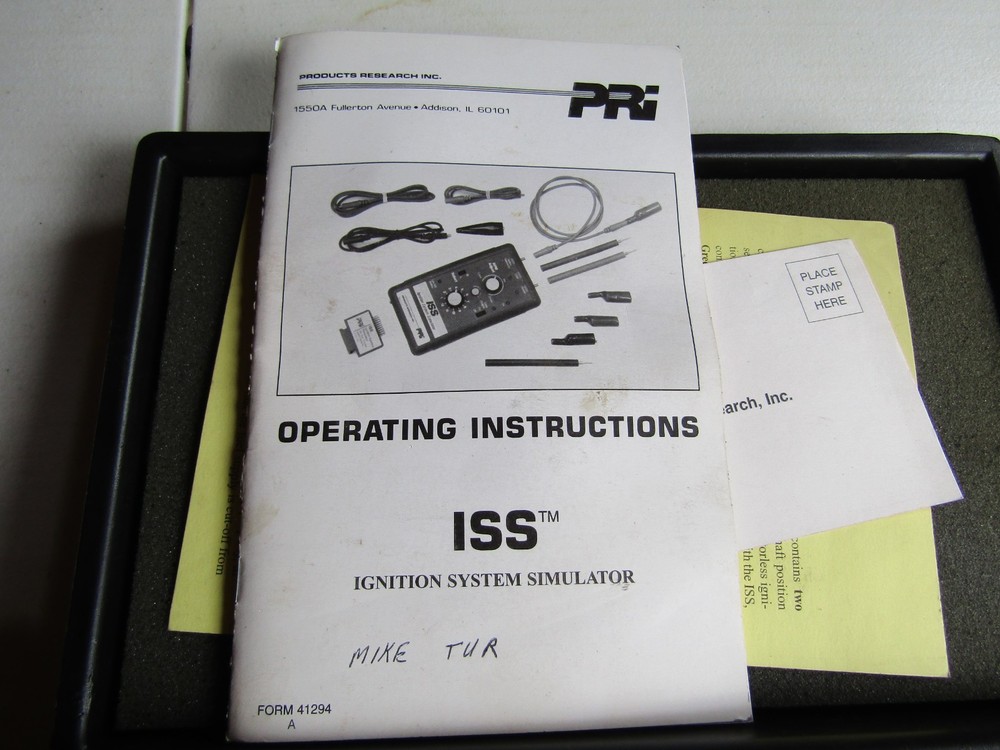 PRI ISS Ignition System Simulator Tester GM Ford Chrysler