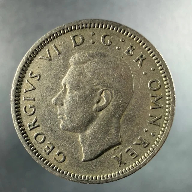 1951 Great Britain Sixpence George VI Copper-Nickel Sharp Features