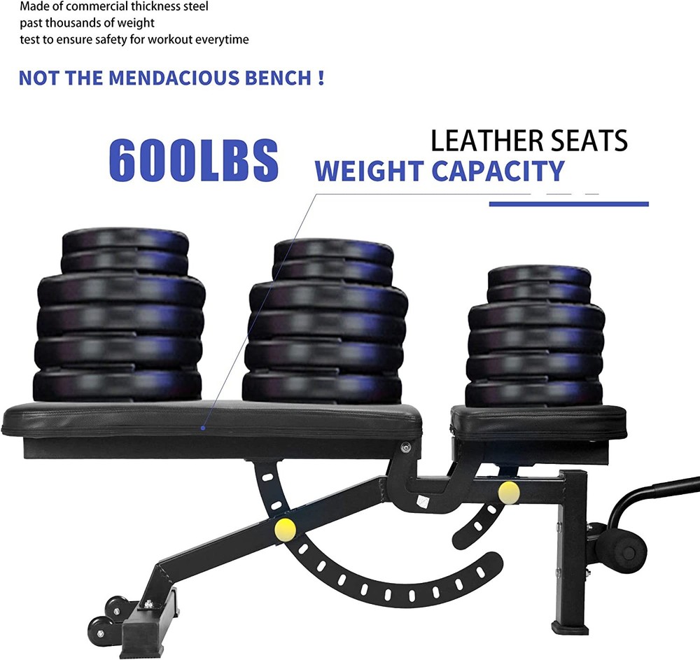 Adjustable Foldable Weight Bench for Full Body Strength Training at Home