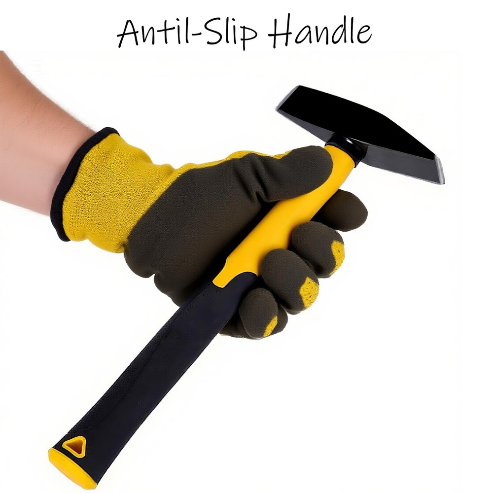 10oz Welding Hammers Reinforce Anti-Rust Shock-Proof Plastic Handle Hand Tool