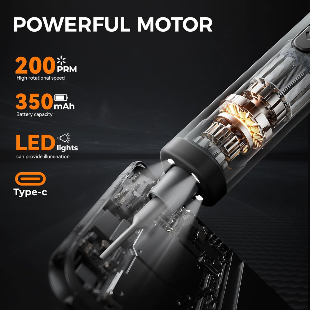 80 in 1 Mini Electric Screwdriver Set, Precision Cordless Screwdriver with OLED