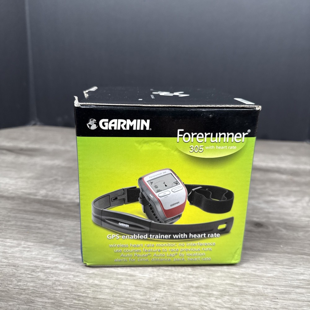 Garmin Forerunner 305 With Heart Rate GPS Trainer Watch