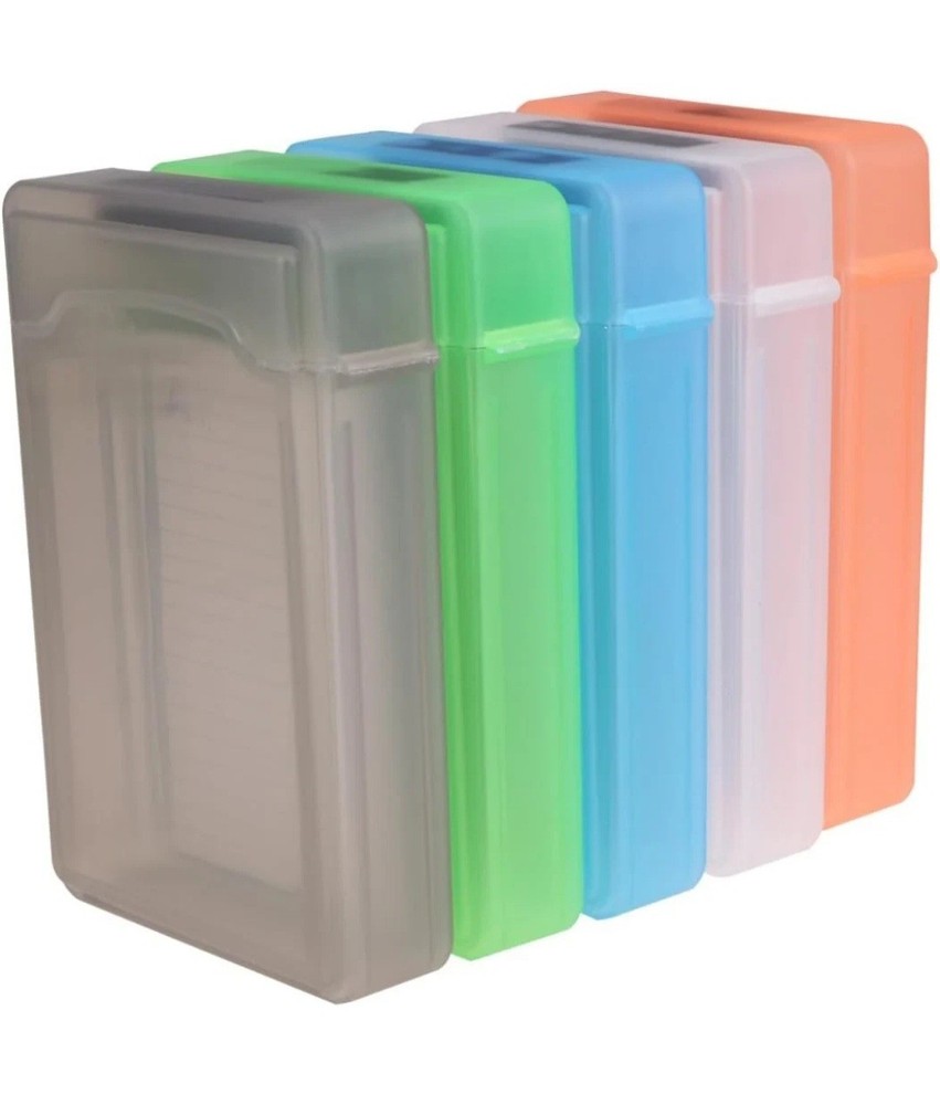5 Pcs 3.5 Inches Hard Disk Drive Protection Storage Box Case