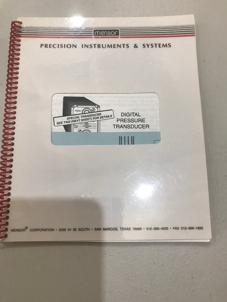 Mensor Sensor 0-3000 PSIA Sensor Model 14654