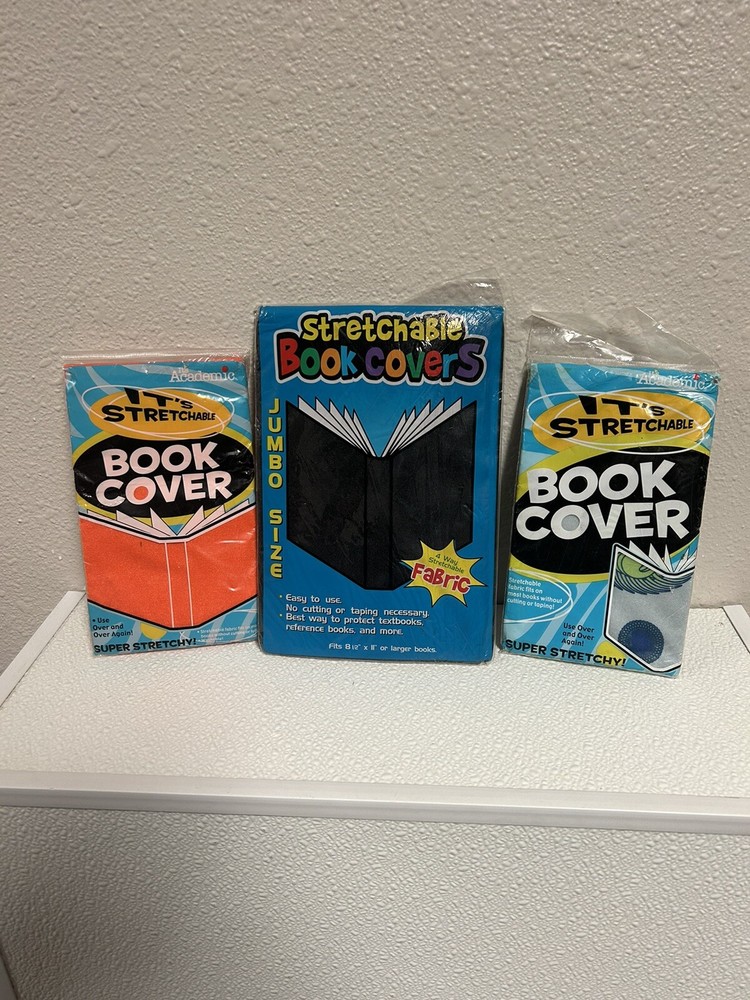 3 Pack: Stretchable Fabric Book Covers Protestors.