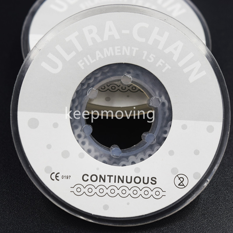 Dental Orthodontic Elastolink Chain Continuous Closed Power Chain Grey/Silver