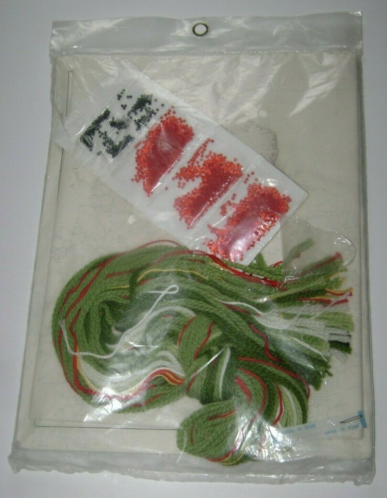 Bucilla Bead Embroidery Kit 49464 STRAWBERRIES