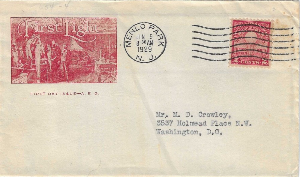 FDC   # 654-2  --  Edison  issue   --   Gorham