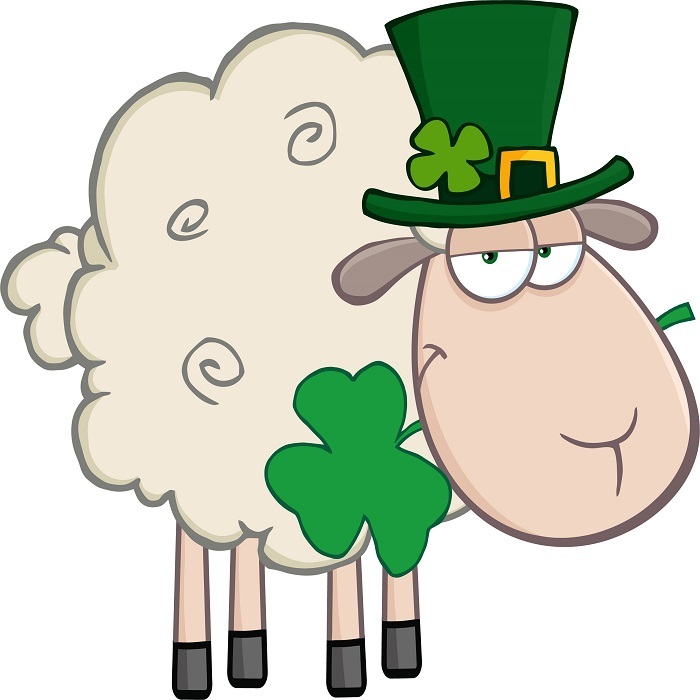 30 Custom Irish Sheep Personalized Address Labels