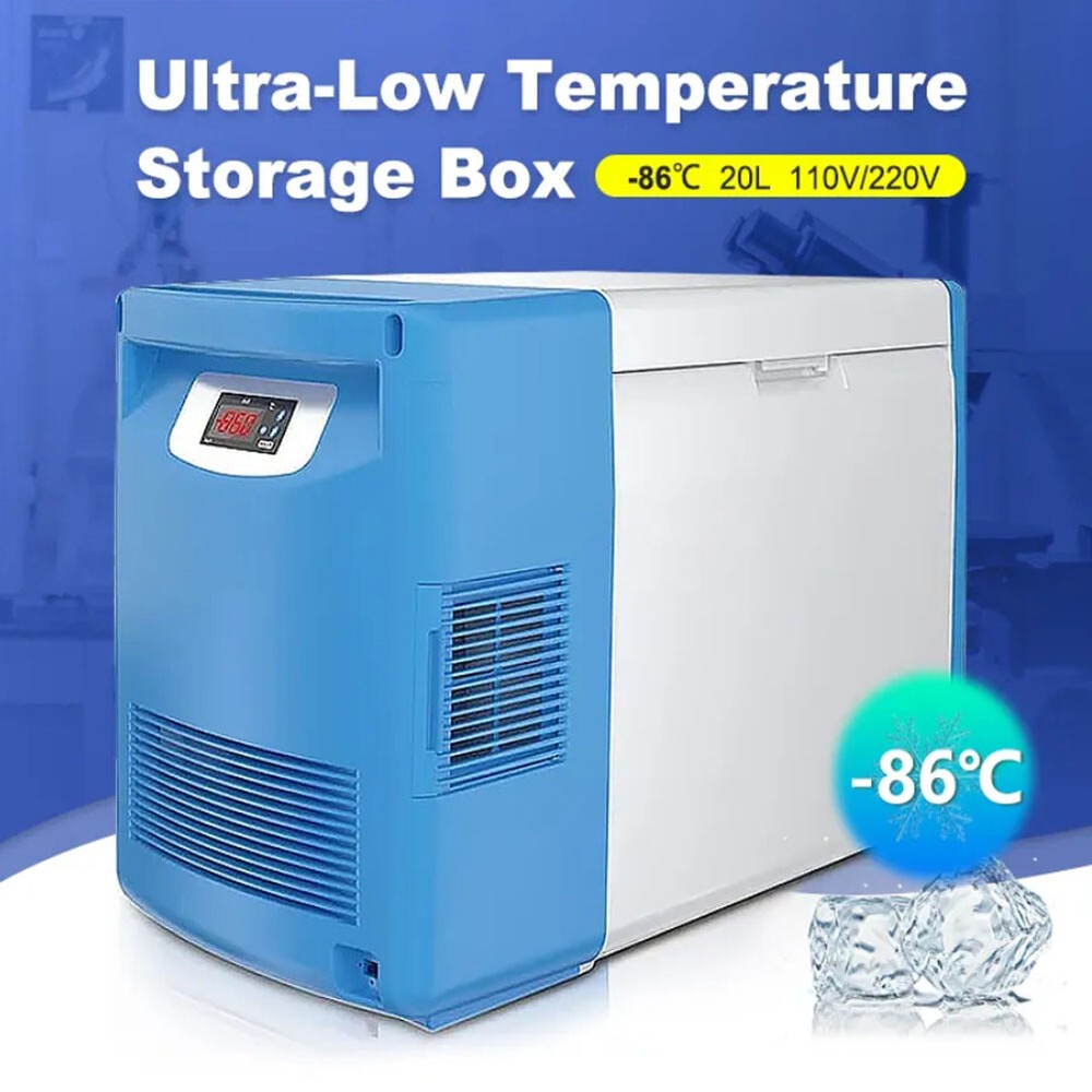 20L -86℃ Ultra-low Temperature Freezer Samples Storage Refrigerator Laboratory